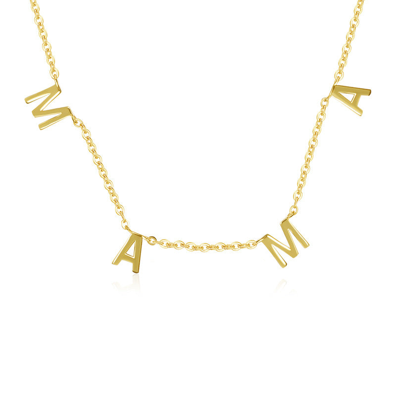 Gold Plated MAMA Necklace