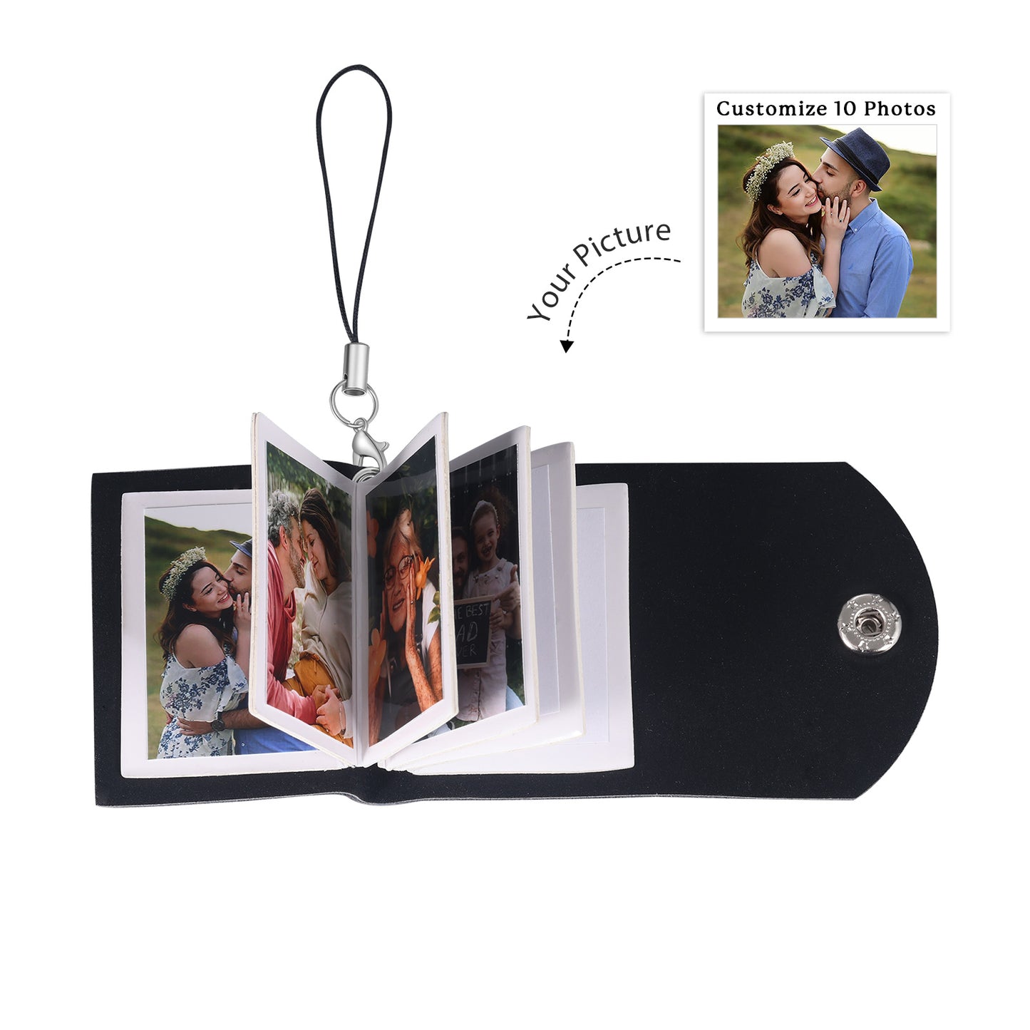 Personalised Leather Mini Photo Album