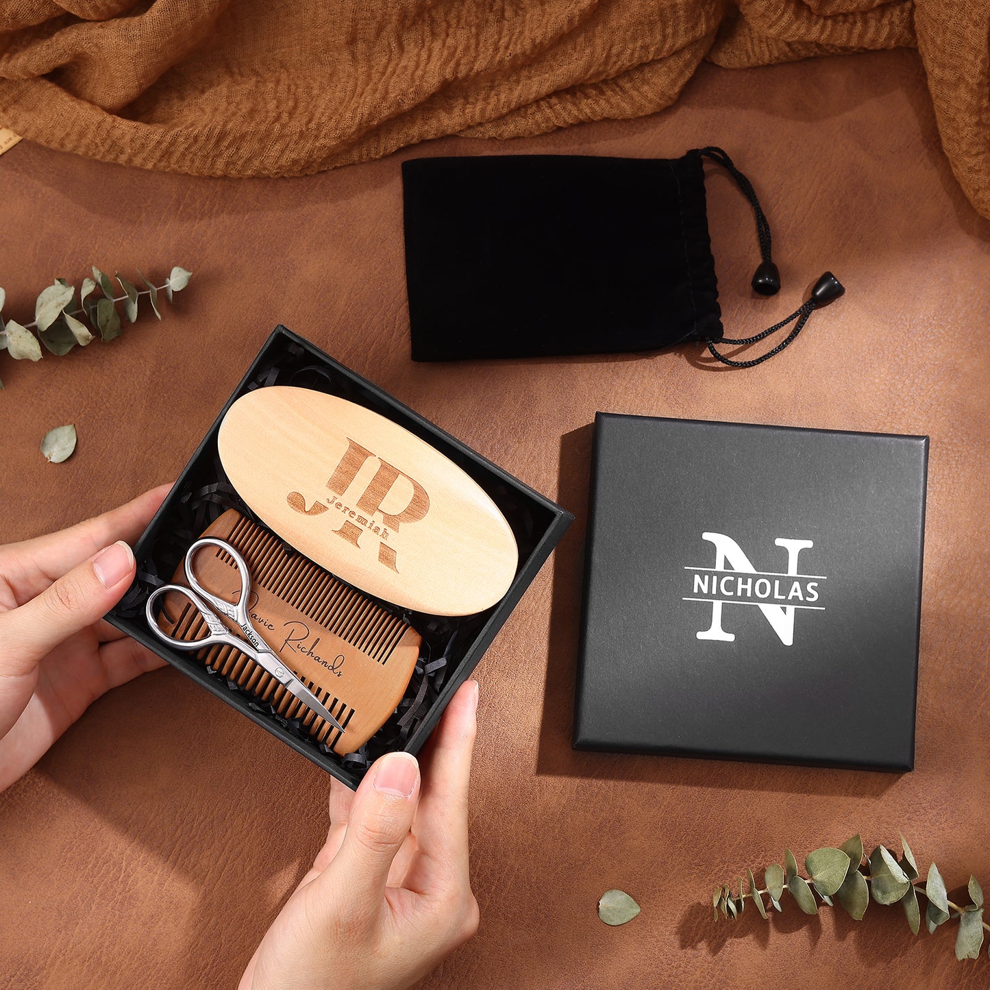 Personalised Beard Grooming Gift Set