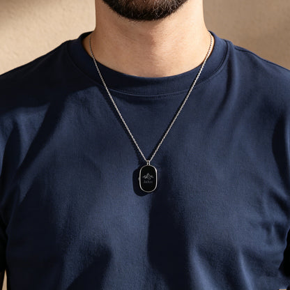 Personalised Men's Stainless Steel Photo Locket Necklace