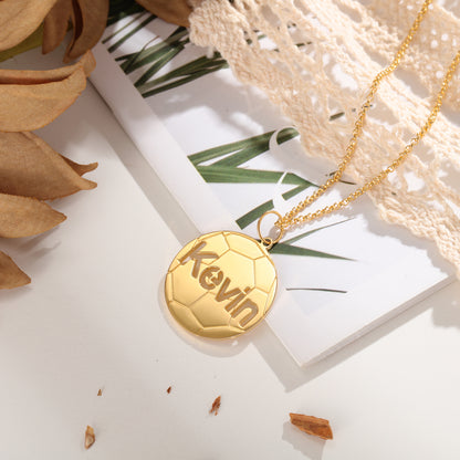 Personalised Soccer Name Necklace