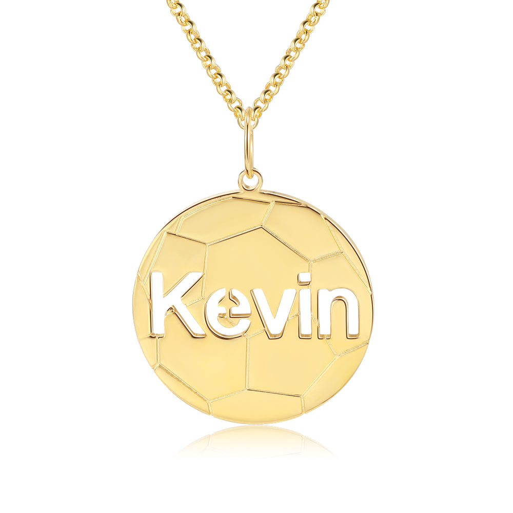 Personalised Soccer Name Necklace