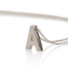 Matt Finish Initial Personalised Necklace