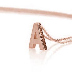 Matt Finish Initial Personalised Necklace