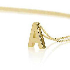 Matt Finish Initial Personalised Necklace