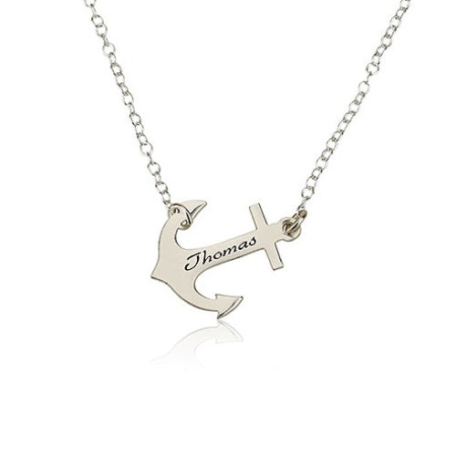 Personalised Anchor Necklace