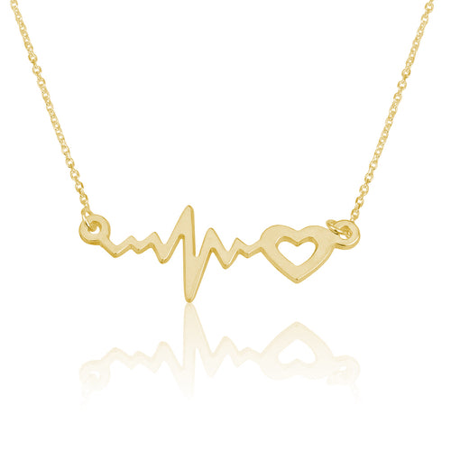 Heartbeat with Heart Necklace