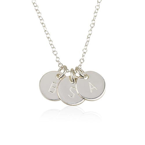 2+ Initials Disc Personalised Necklace