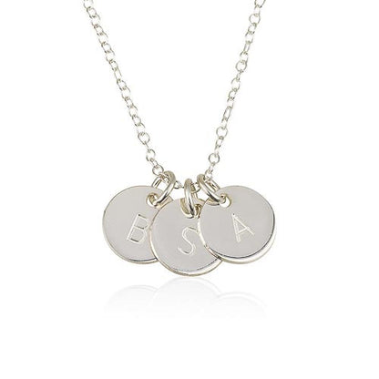 2+ Initials Disc Personalised Necklace