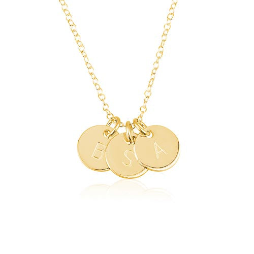 2+ Initials Disc Personalised Necklace