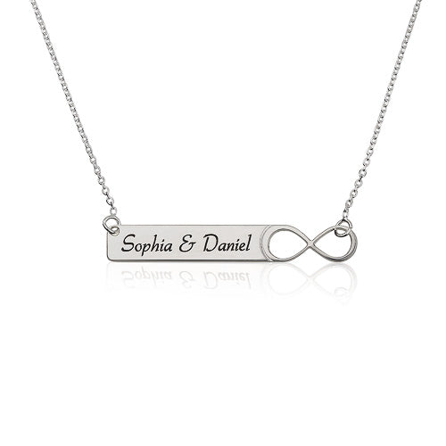 Personalised Infinity Bar Necklace