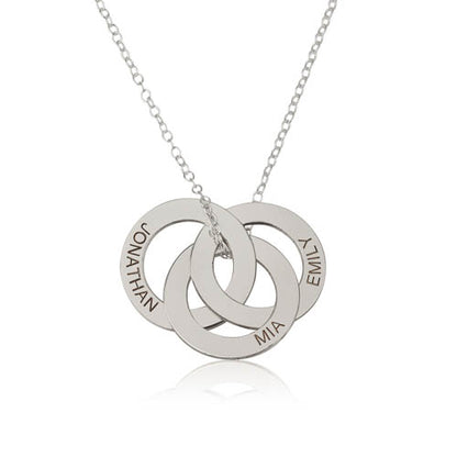 3 Rings Personalised Necklace