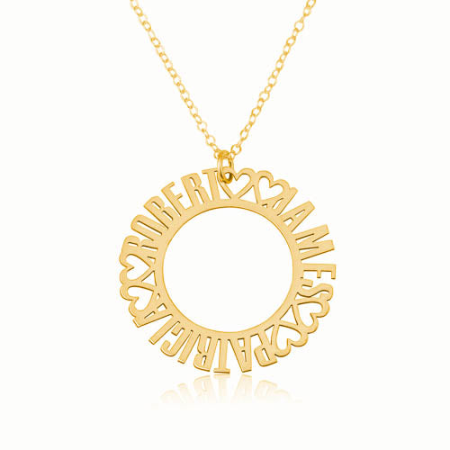 Names Circle Personalised Necklace