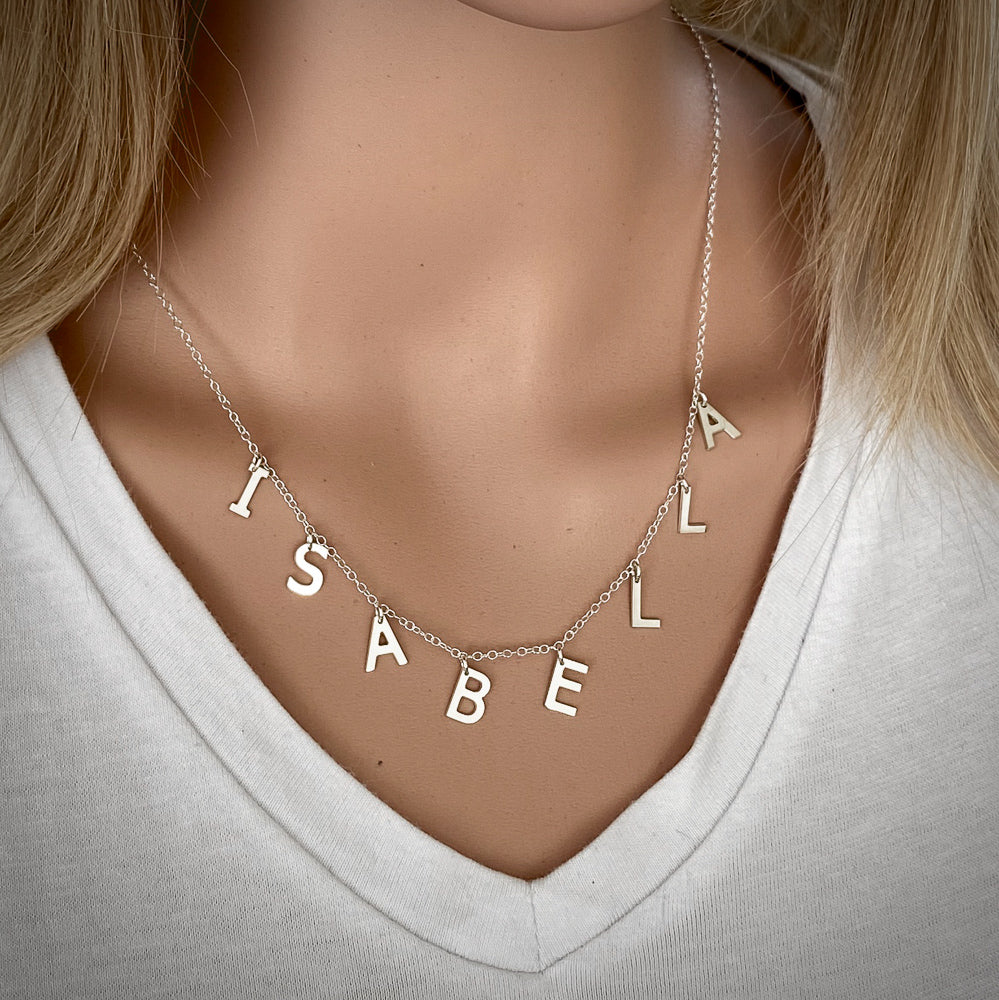 Multiple Initials & Heart Personalised Necklace