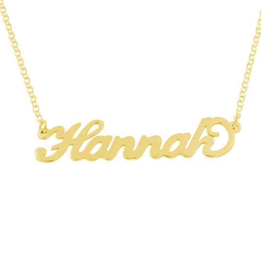 Carrie Style Personalised Name Necklace on a Link Chain