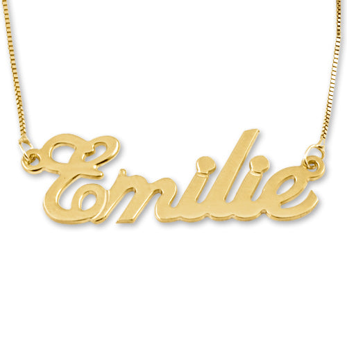 14K Solid Gold Personalised Name Necklace