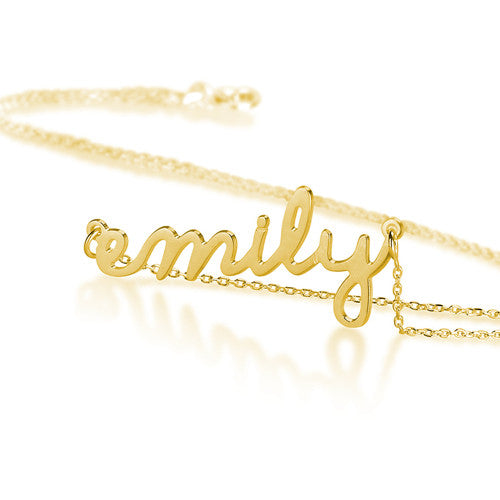 Lower Case Script Personalised Name Necklace