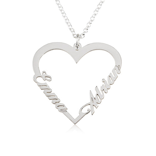 Personalised Heart Name Necklace