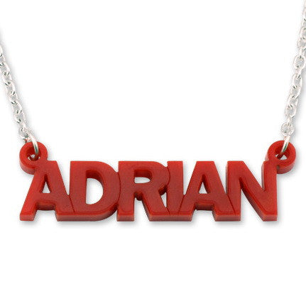 Personalised Acrylic Print Name Necklace