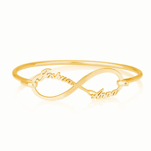 Personalised Infinity Names Bangle