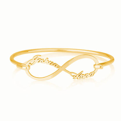 Personalised Infinity Names Bangle