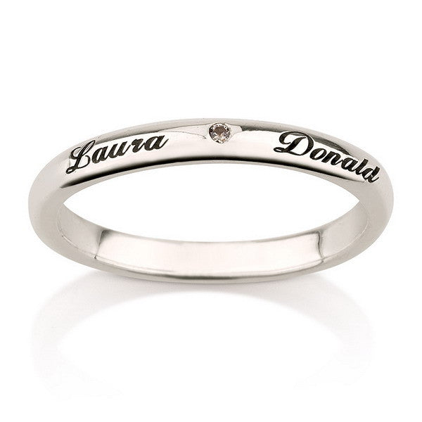 Personalised CZ Ring