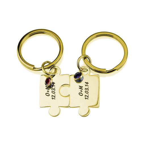 Personalised Best Friend/ Lover Puzzle Keyrings