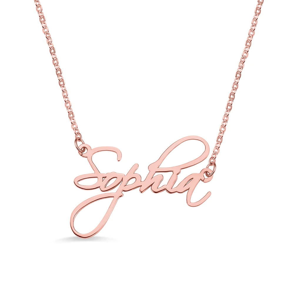 Personalised Calligraphy Name Necklace