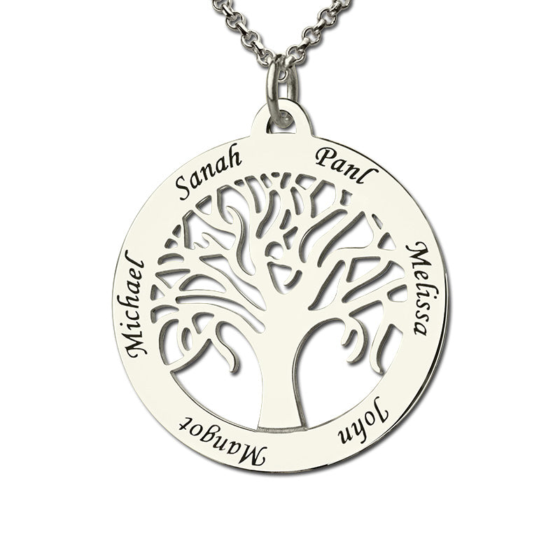 Personalised Family Tree Name Necklace - Main Image