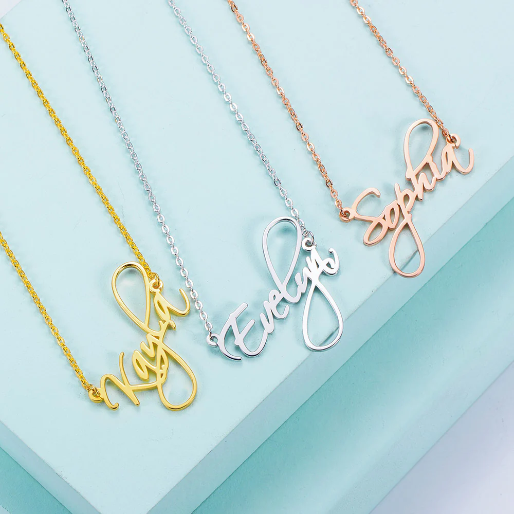 Personalised Calligraphy Name Necklace