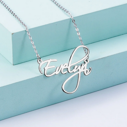 Personalised Calligraphy Name Necklace