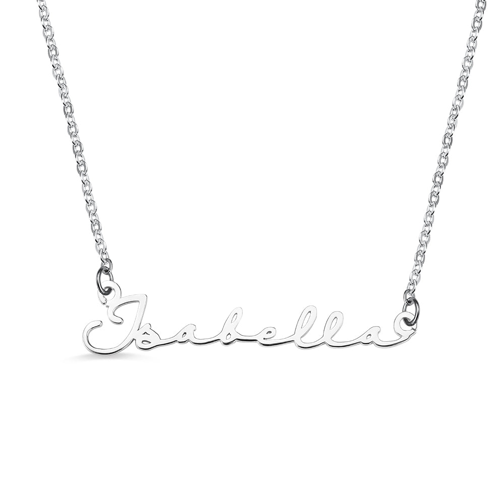 Personalised Minimalist Script Name Necklace