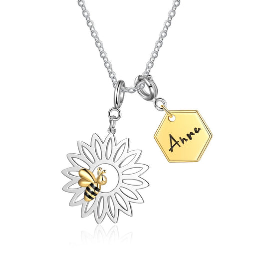 Honey Bee Personalised Necklace